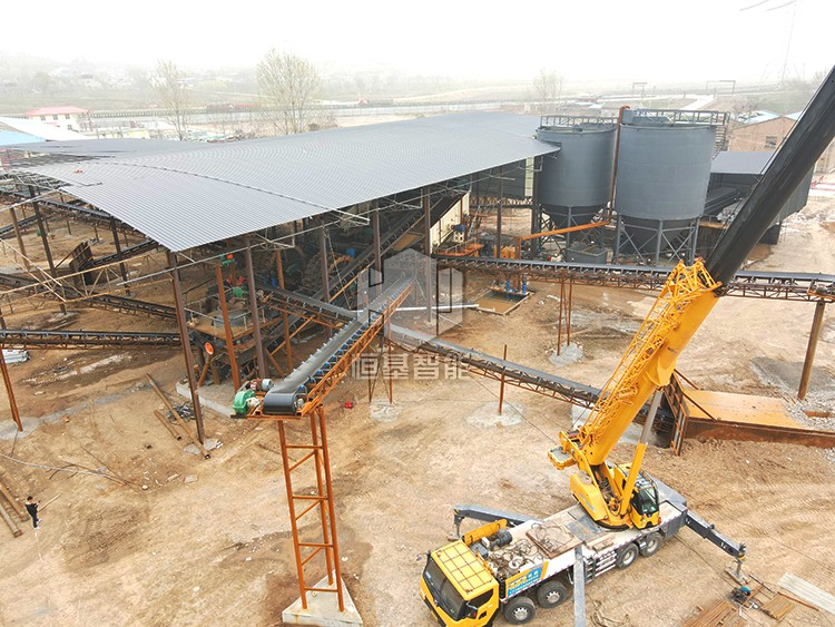 Shaanxi river pebble sand making production line 400 tons/hour